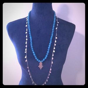 Yogini Blue bead necklace